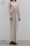 OUDE WAAG knitted slim dresses OW-23SS-DS06 meters gray